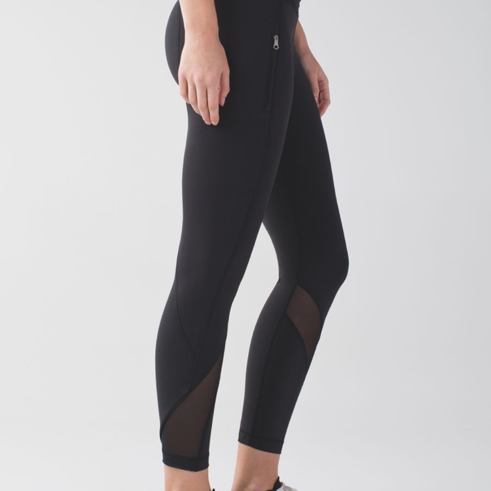 Lululemon Athleta l  Inspire Tight Mesh High Rise Leggings l Size 2